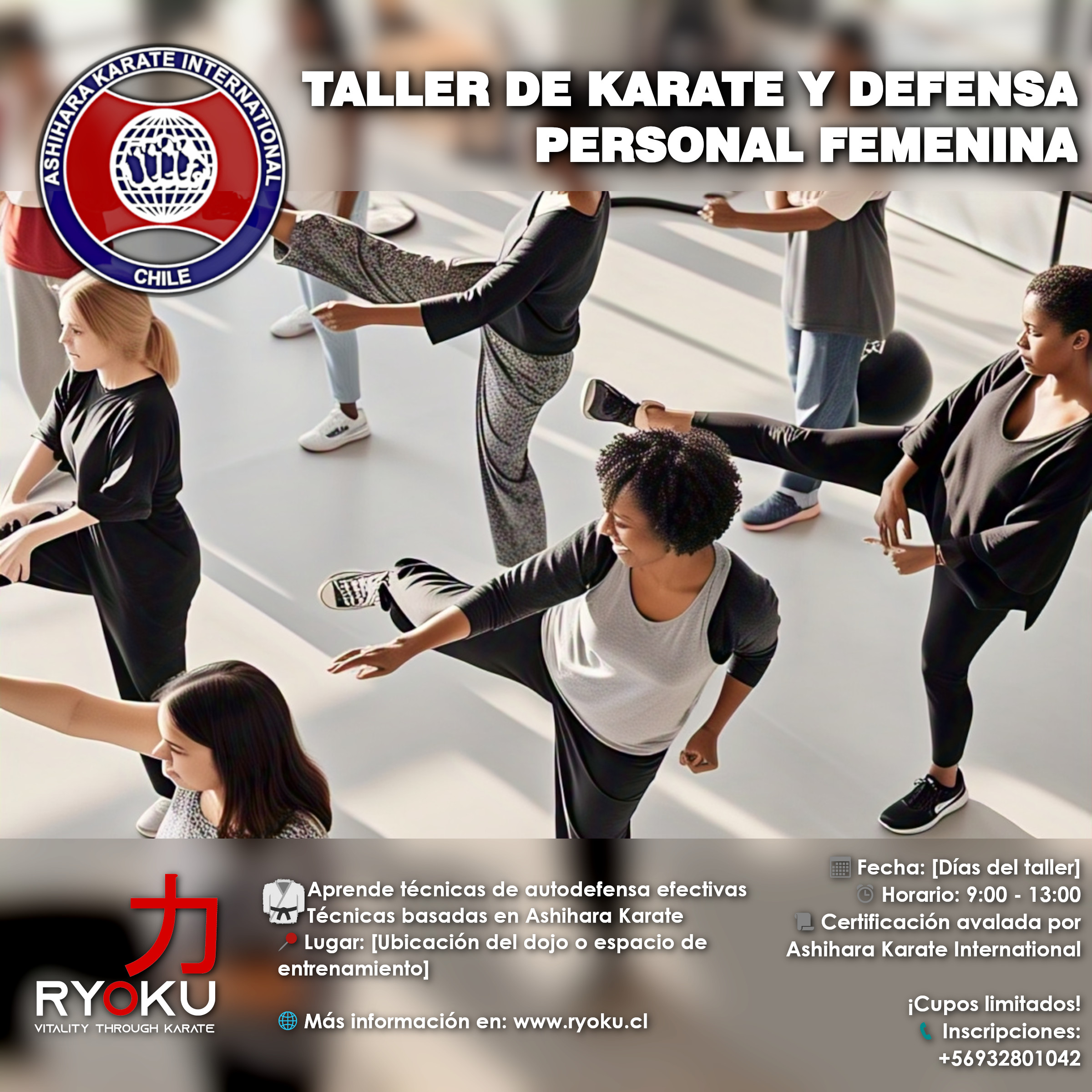 Taller de defensa personal femenina en Talca